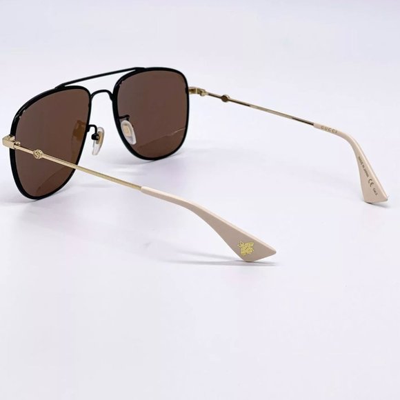 Sale! New Gucci Unisex 57mm Black and Brown Sunglasses! - Picture 6 of 8